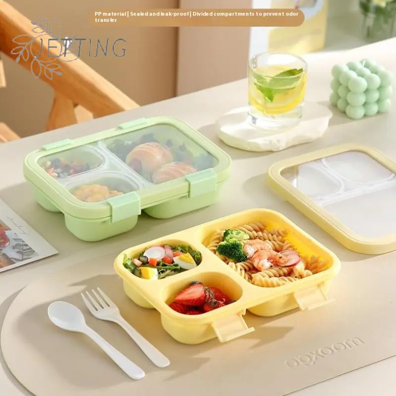 Bento Box Leakproof Lunch Food Storage With Stackable Design Carry Handles Office School For Kitchen Restaurant Use Lunch Box