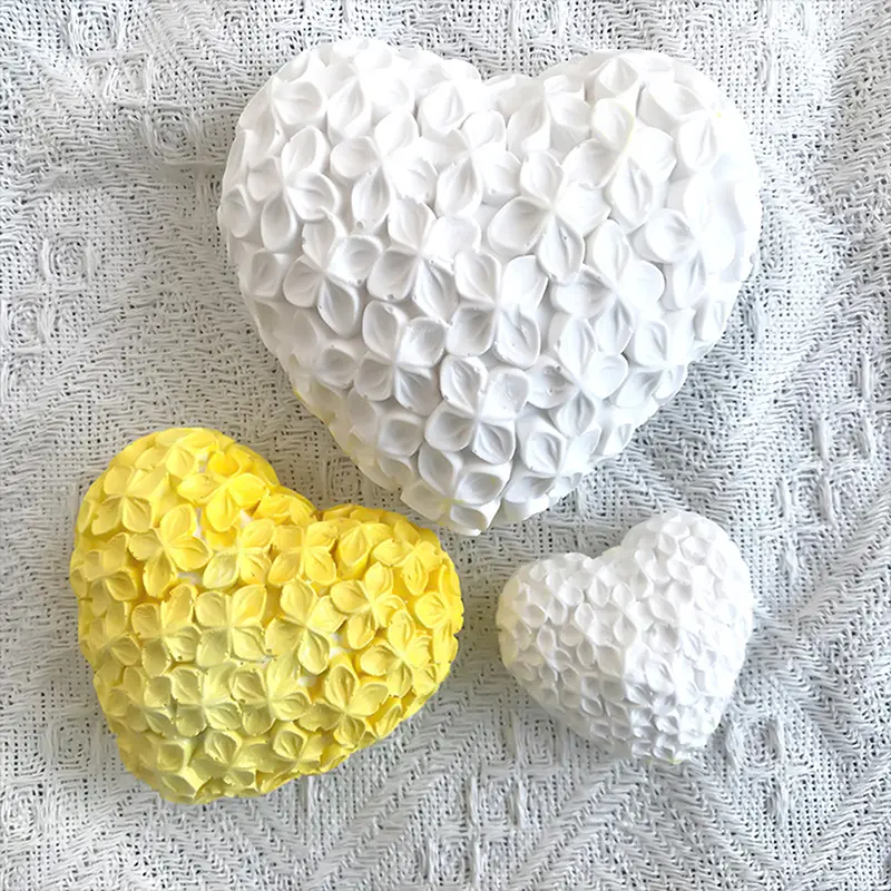 3D Woven Love Silicone Mold Love Heart Resin Candle Mold Mousse Cake Aromatherapy Candle Mould Chocolate Baking Molds Crafts