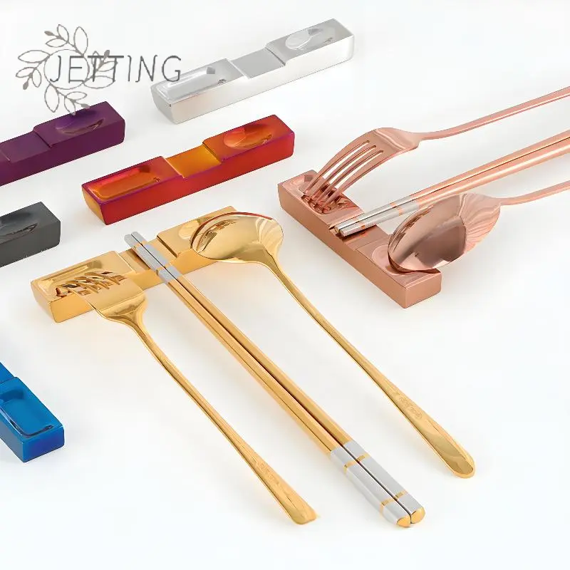 Stainless Steel Knife Fork Spoon Cutlery Holder Chopsticks Holder Kitchen Tableware Rack Chopstick Rest