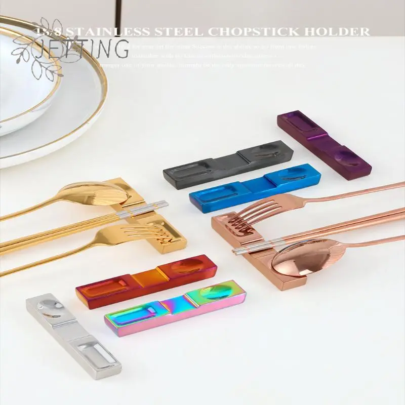 Stainless Steel Knife Fork Spoon Cutlery Holder Chopsticks Holder Kitchen Tableware Rack Chopstick Rest
