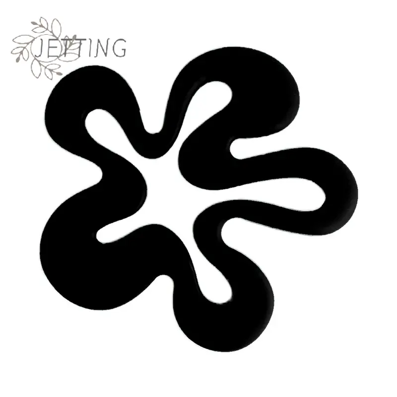 Irregular Flower Shape Coasters Skid Insulation Cup Mat Antiskid Pat Reusable Kitchen Dishes Accessories Table Protector
