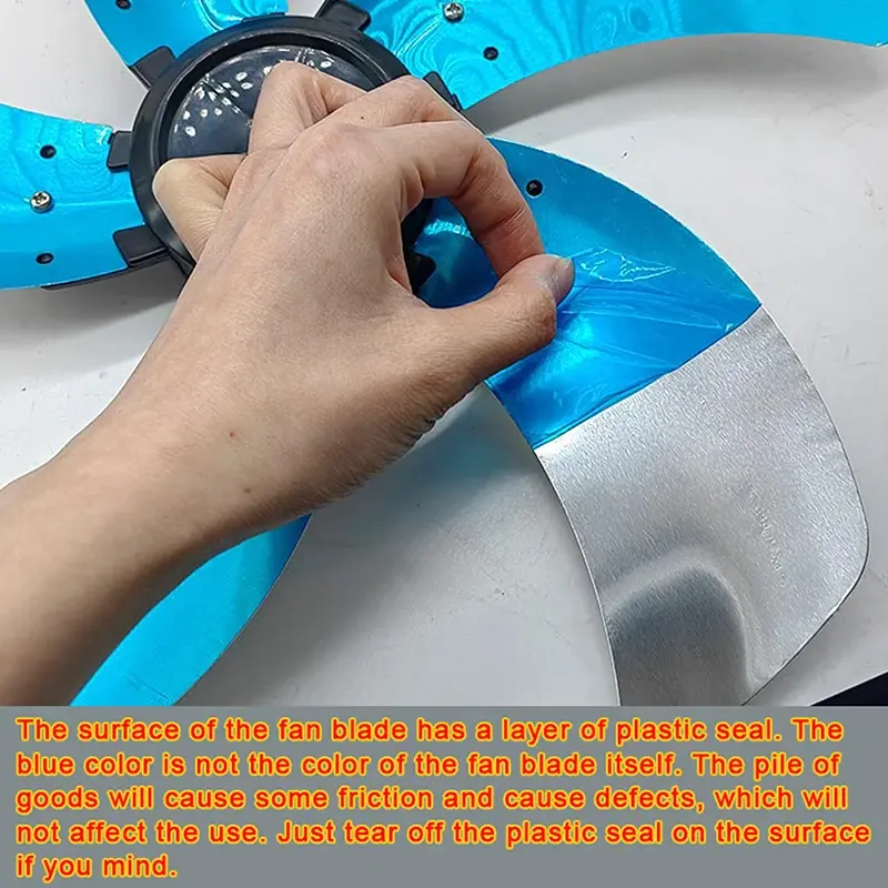 16inch Fan Blade Household Aluminum Five-blade Fan With Nut Cover Base Home Ventilation Components Fan Parts Blades Accesssories