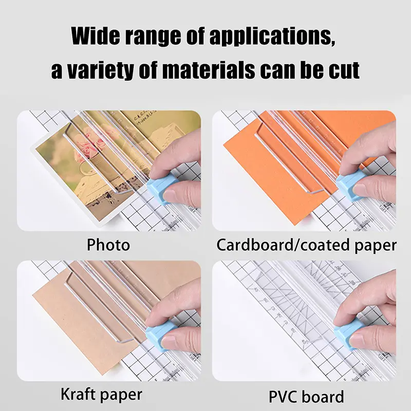 4 In1 Paper Trimmer Craft Paper Cutter Multi-Function Scrapbooking Tool For Cutting Paper Photos Scrapbook Postcard