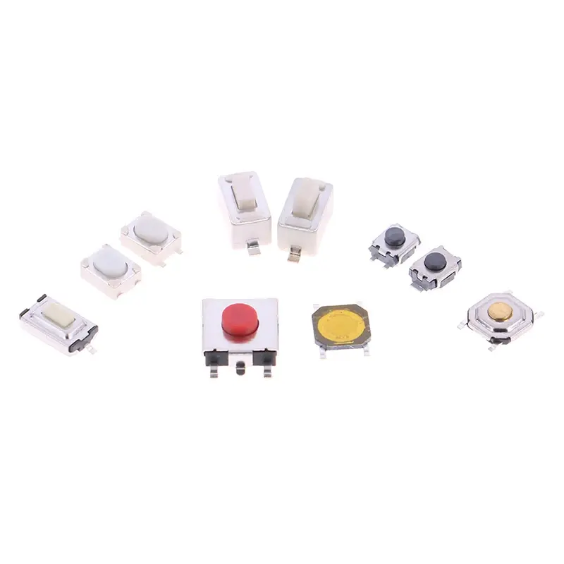 250Pcs/1 Set 10 Types Durable Car Remote Control Tablet actile Push Button Switch Car Keys Button Touch Microswitch With Box