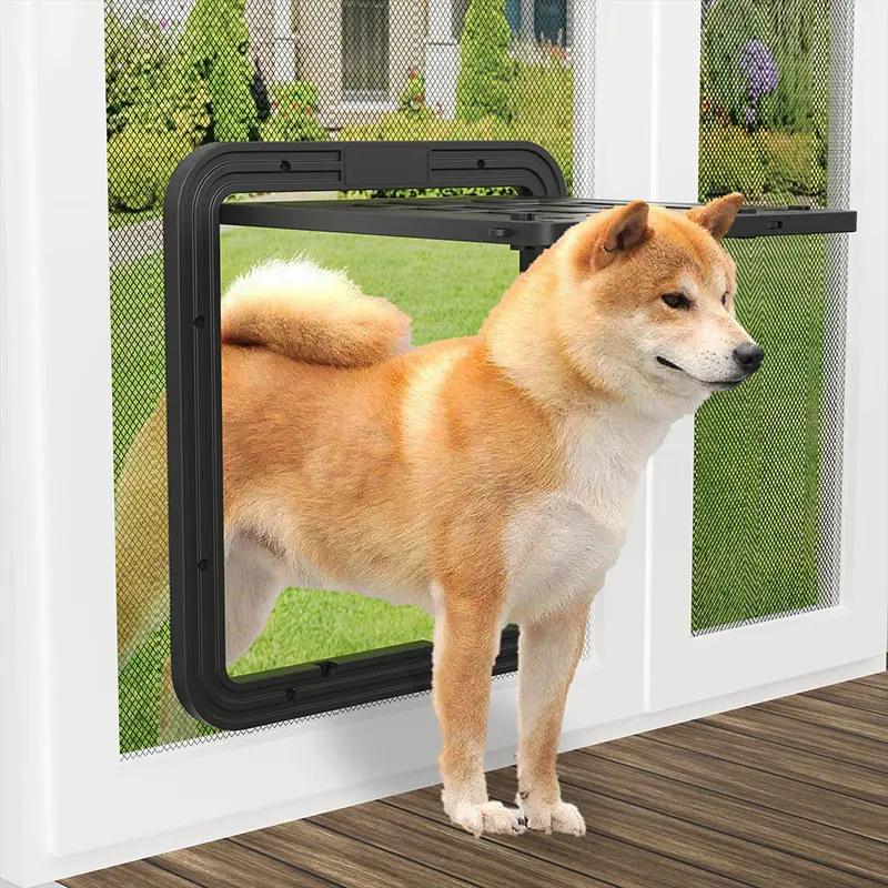 Dog Screen Door CatsScreen Door Pet Screen Door Flap Opening Dog Door For Screen Door Magnetic Self-Closing Screen Door For Dogs