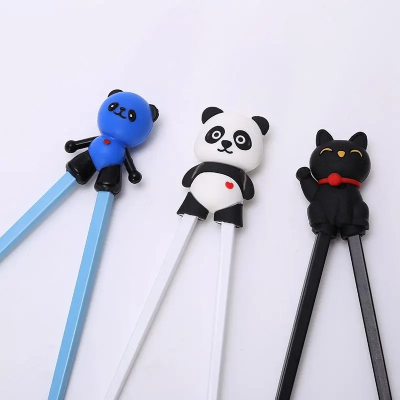 Kids Training Chopsticks Panda Frog Children's Helpers Chopsticks Reusable Chopsticks Learning Chopstick Helper For Kid Children