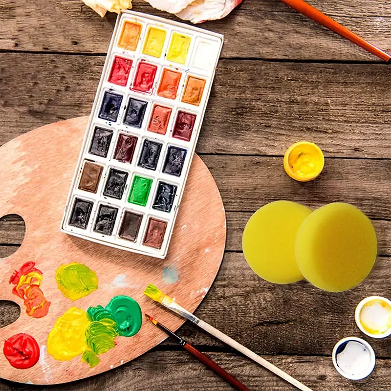10pcs/pack Round Shape Ceramic Foam Throwing Water Absorbing Sponge Sculpture Pottery Tools Accessories Coloring Cleaning