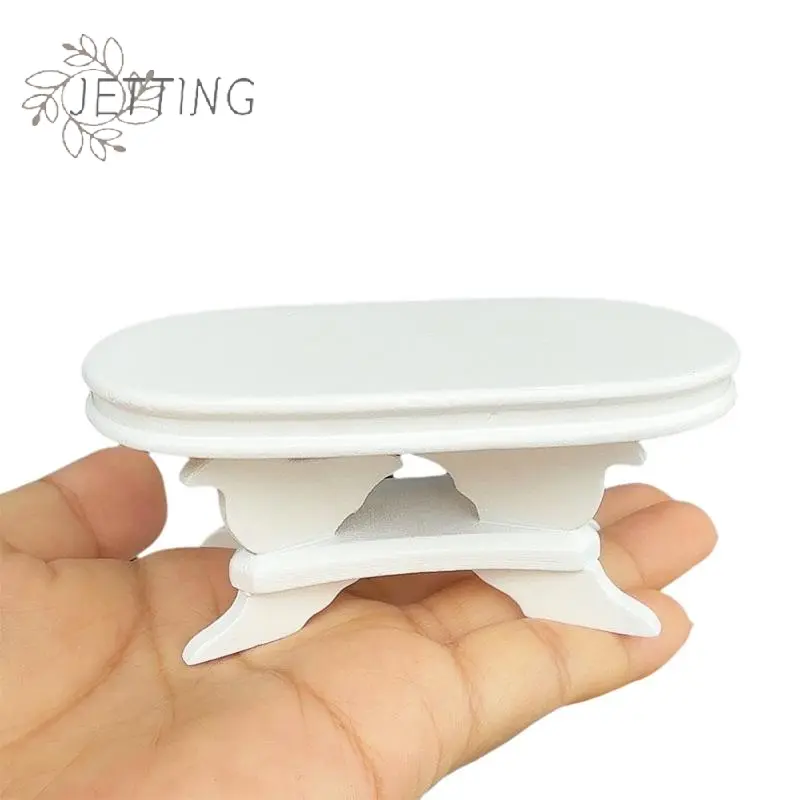 1/12 Dollhouse Simulation Tea Table Model Doll Home Table Living Room Furniture Decor Dolls House Accessories Pretend Play Toy