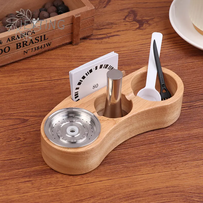 Coffee Capsules Filling Rack With Refillable Capsule/Coffee Powder Hammer Compatible With Vertuoline Pop Models Coffee Tools