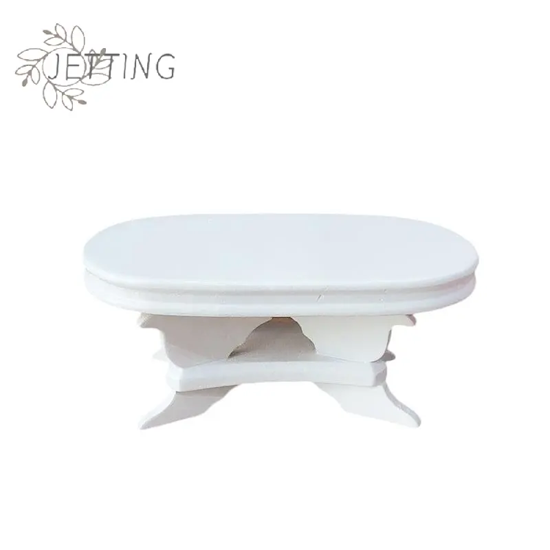 1/12 Dollhouse Simulation Tea Table Model Doll Home Table Living Room Furniture Decor Dolls House Accessories Pretend Play Toy