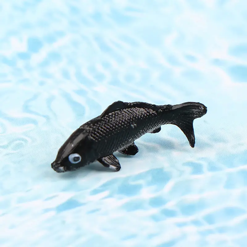5pcs Dollhouse Miniature Model Fish Carp Simulation Animals For Kids Toys DIY Decorative Goldfish Figurines Home Decor
