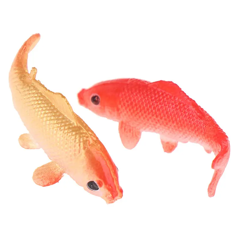 5pcs Dollhouse Miniature Model Fish Carp Simulation Animals For Kids Toys DIY Decorative Goldfish Figurines Home Decor