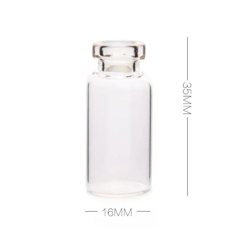 5pcs Mini Glass Bottle Vial Tube Potion Perfume Cork Jars Wish Pendant Charm