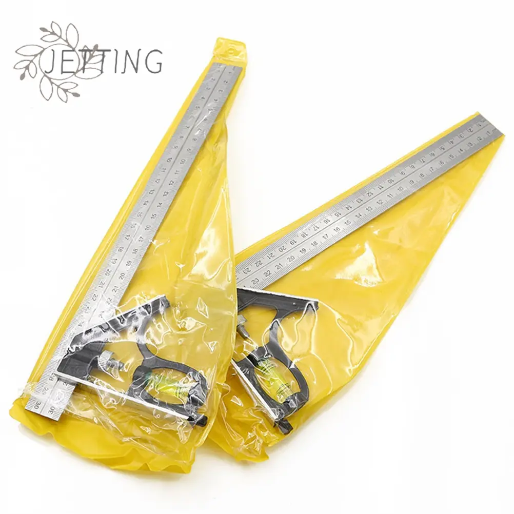 Precise Stainless Steel Measuring Tools Aluminium Combination Square Diy Workshop Hardware Angle Spirit Level 12" (300mm)