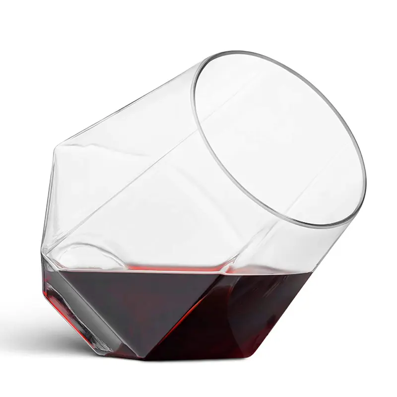 2pcs Shatterproof Plastic Wine Glass Unbreakable PET Red Wine Tumbler Glasses Cups Reusable Transparent Fruit Juice Beer Cup