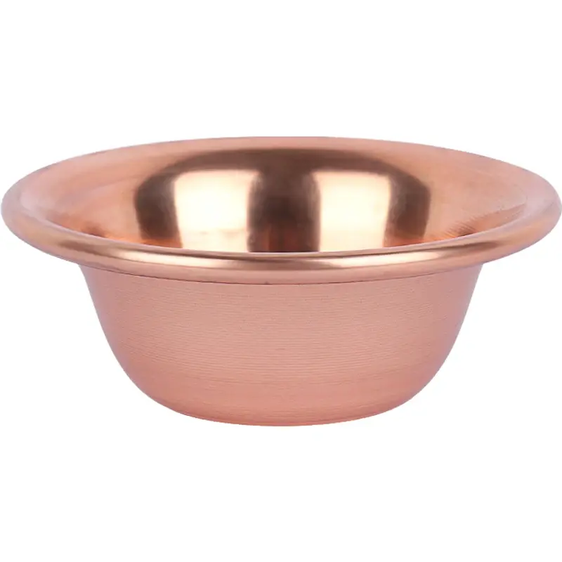 1PC Pure Copper Water Supply Bowl Handmade Holy Water Bowl For Buddha Buddhist Supplies Fine Polished Water Supply Bowl