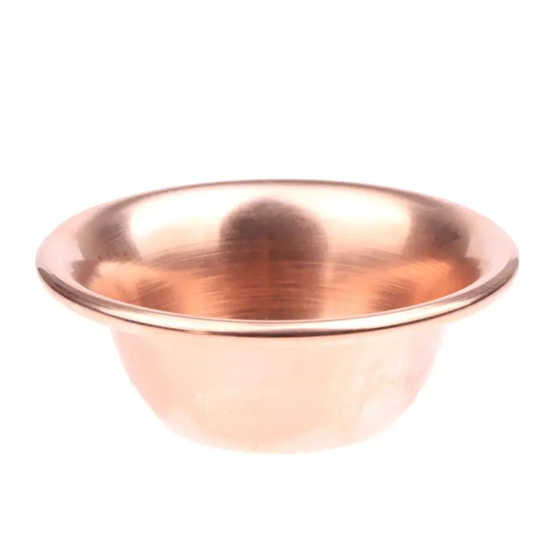 1PC Pure Copper Water Supply Bowl Handmade Holy Water Bowl For Buddha Buddhist Supplies Fine Polished Water Supply Bowl