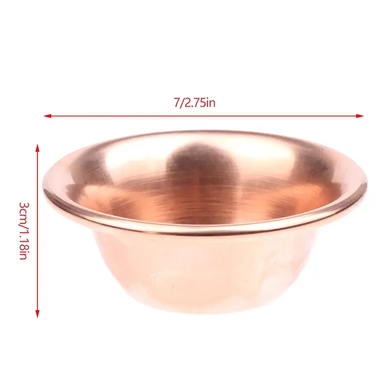 1PC Pure Copper Water Supply Bowl Handmade Holy Water Bowl For Buddha Buddhist Supplies Fine Polished Water Supply Bowl