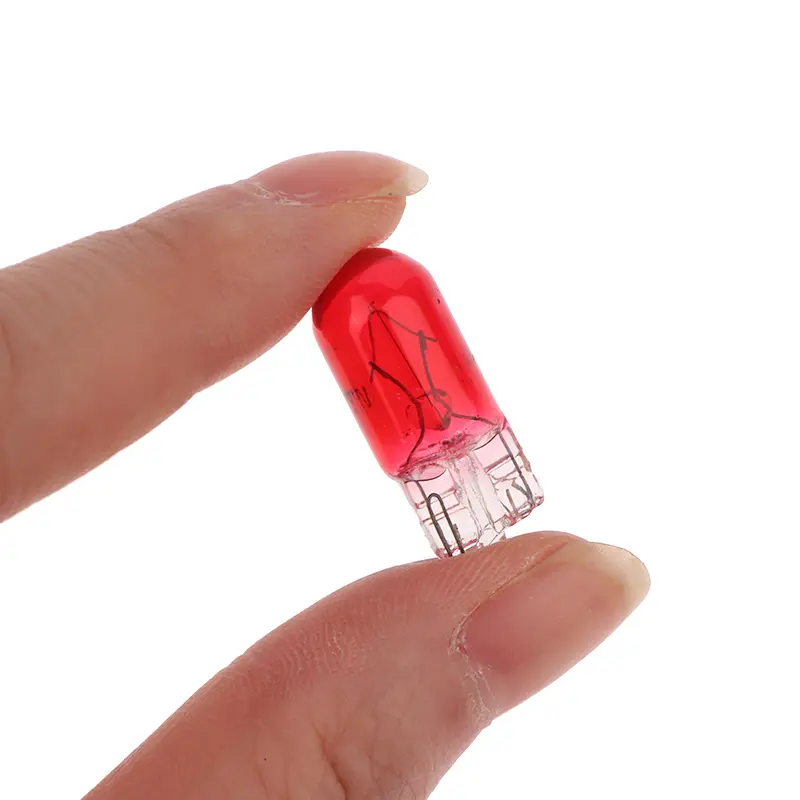 10Pcs 12V 5W T10 Glass Light Bulb Dashboard Instrument Panel Brake Light Bulbs Headlights Lamp Lights Car Lights