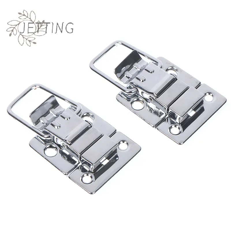 2Pcs Stainless Steel Chrome Toggle Latch Duck-mouth Buckle Vintage For Lock Chest Box Gift Box Suitcase Case Suitcase Tool Clasp