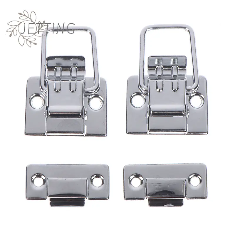 2Pcs Stainless Steel Chrome Toggle Latch Duck-mouth Buckle Vintage For Lock Chest Box Gift Box Suitcase Case Suitcase Tool Clasp