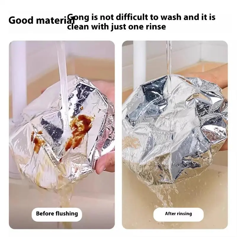 10Pcs Reusable Aluminum Foil Bowl Cover Food Grade Refrigerator Accessories Food Insulation Cover Kitchen Tools