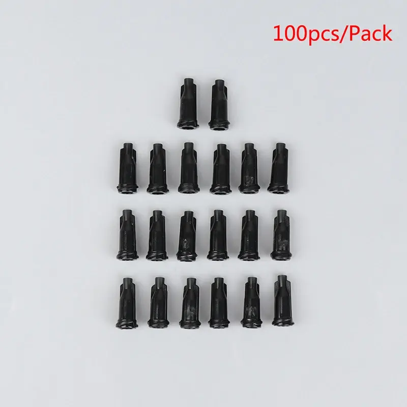 100Pcs Syringe Tips Caps Injector Dispenser Dispensing Needle Sealing Plug Home Supplies