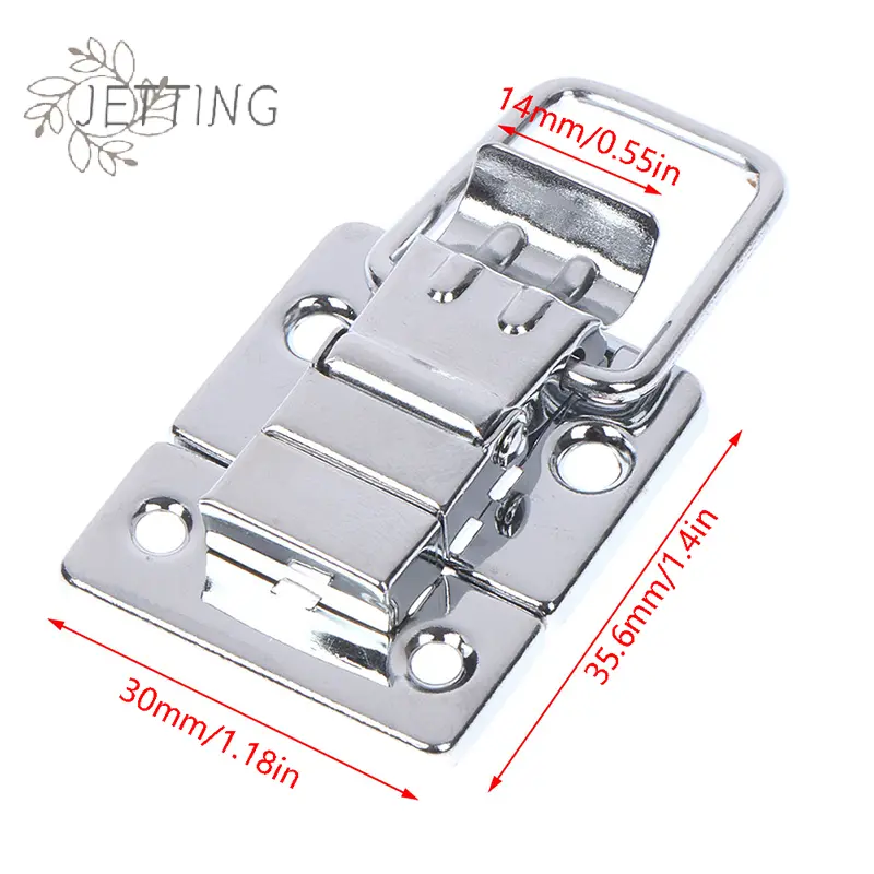 2Pcs Stainless Steel Chrome Toggle Latch Duck-mouth Buckle Vintage For Lock Chest Box Gift Box Suitcase Case Suitcase Tool Clasp