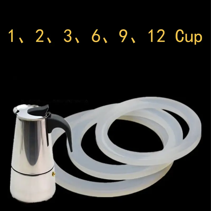 2Pcs/lot Silicone Seal Ring Flexible Washer Gasket Ring Kitchen Coffee Parts Makers Accessories Diameter 51mm-87mm