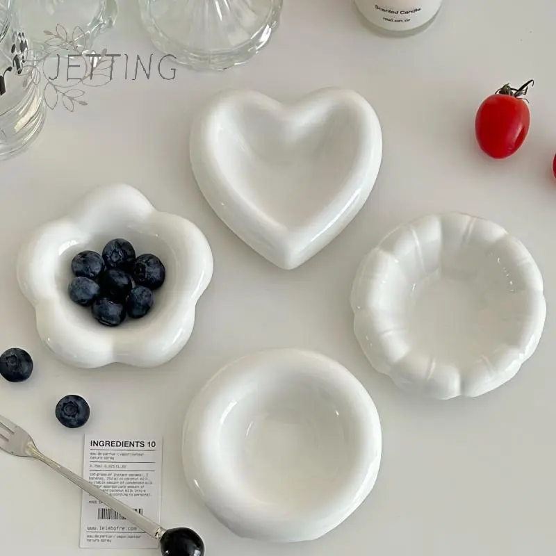 Ketchup Ceramic Sauce Bowl, White Seasoning Dish, Mini Honey Vinegar Dish, Gravy Dipping Bowl, Jewelry Display