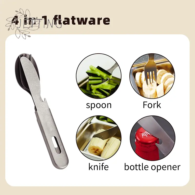 Cutlery Set 3 Pieces Eating Utensils Style Spoon Fork Knife Kit Flatware Multi-tool