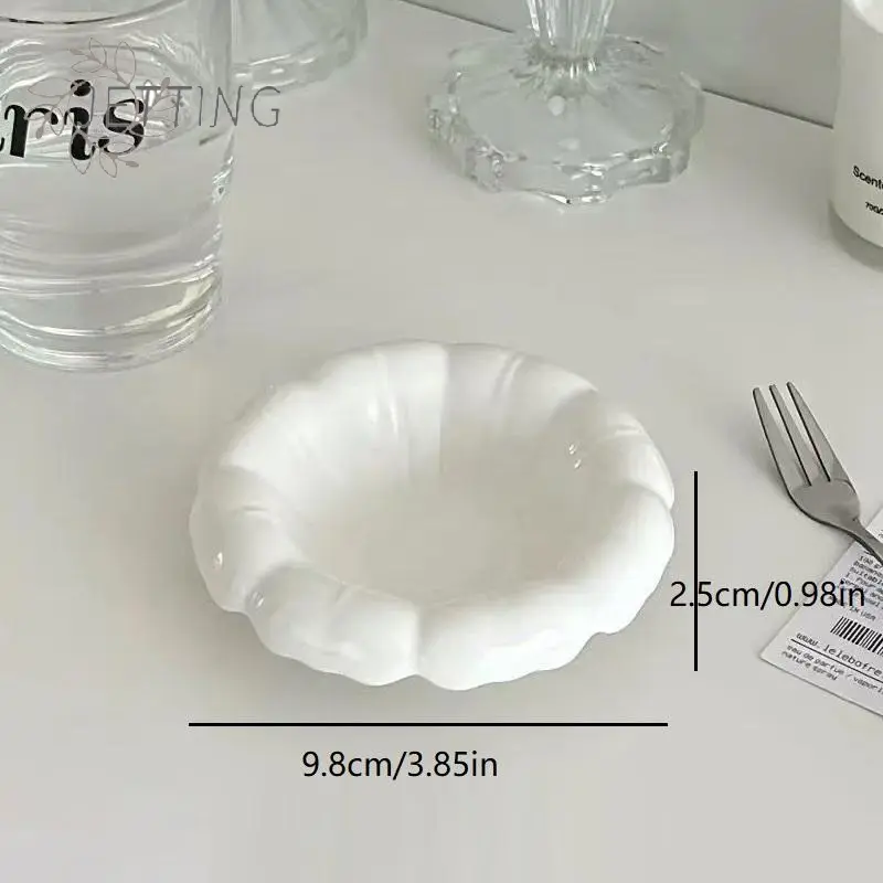 Ketchup Ceramic Sauce Bowl, White Seasoning Dish, Mini Honey Vinegar Dish, Gravy Dipping Bowl, Jewelry Display