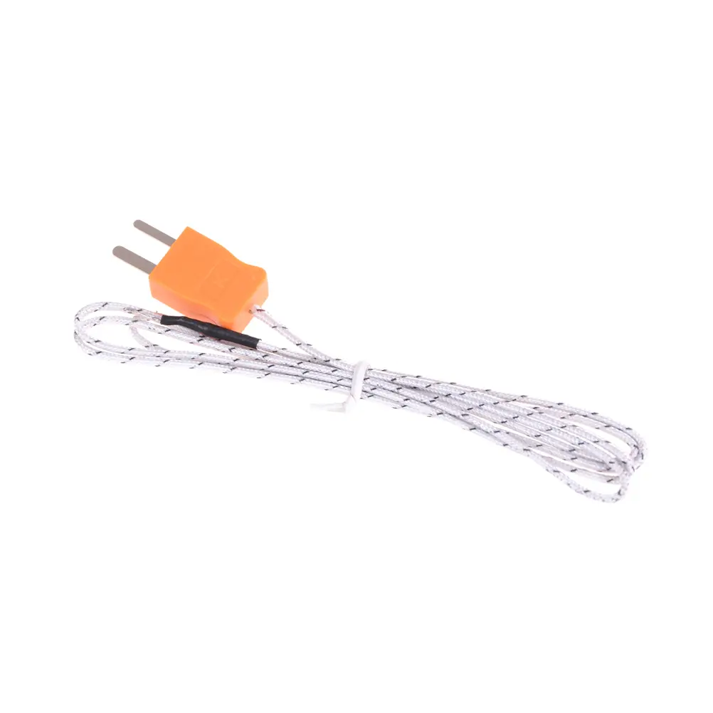 1/5M K Type Thermometer Line Test Length Wire Temperature Thermocouple Sensor Probe Tester Line Multimeter Tester Line