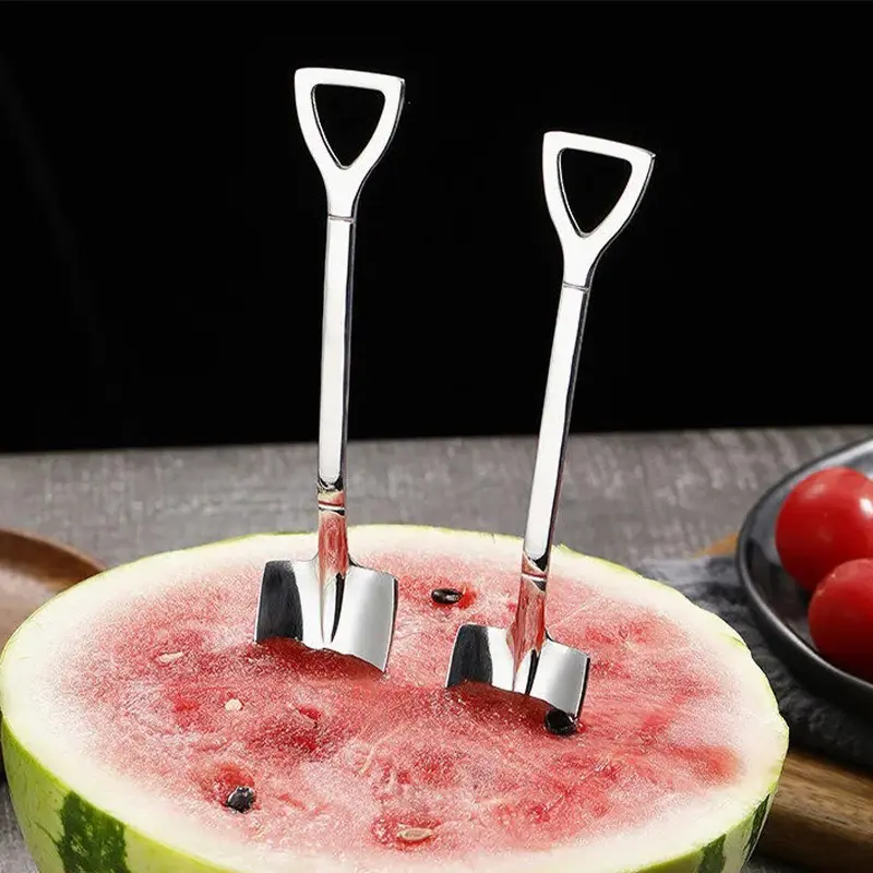 Exquisite Coffee Spoon Cutlery Set Stainless Steel Retro Iron Shovel Cream Spoon Scoop Creative Spoon Tea-spoon Tableware