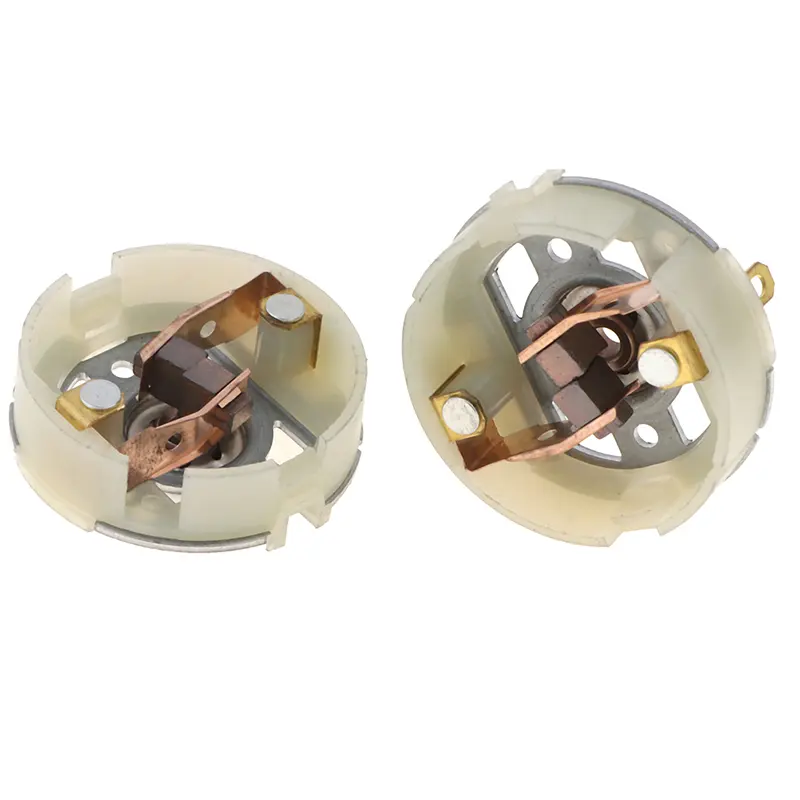 2pcs Rs550 Motor Motor With Copper Brush Charging Drill Electric Screwdriver Brush Holder