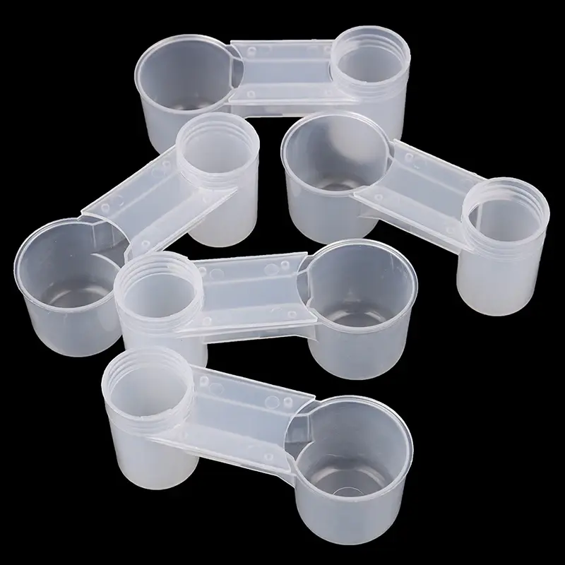 5Pcs Plastic Pet Bird Dove Drinker Bowl Quail Water Cups Bottle Pigeon Parrot Hamster Double Nozzle Water Guide Transparent