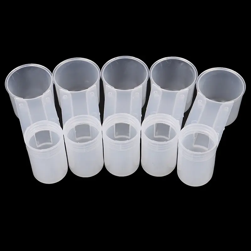 5Pcs Plastic Pet Bird Dove Drinker Bowl Quail Water Cups Bottle Pigeon Parrot Hamster Double Nozzle Water Guide Transparent