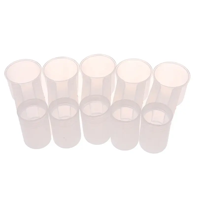 5Pcs Plastic Pet Bird Dove Drinker Bowl Quail Water Cups Bottle Pigeon Parrot Hamster Double Nozzle Water Guide Transparent