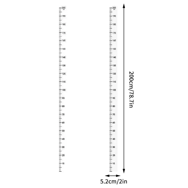 1Pcs Height Wall Sticker For Child Wall Height Measuring Ruler Stickers Height Chart Wall Sticker For Kids Bedrooms Wall Decor