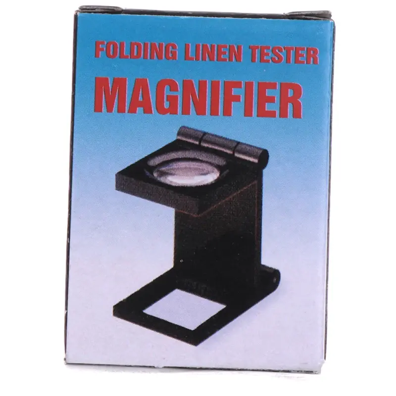 Hot 1pc 28mm 10X Microscope Folding Magnifier Stand Loupe With Scale For Textile Optical Foldable Magnifying Glass Tool
