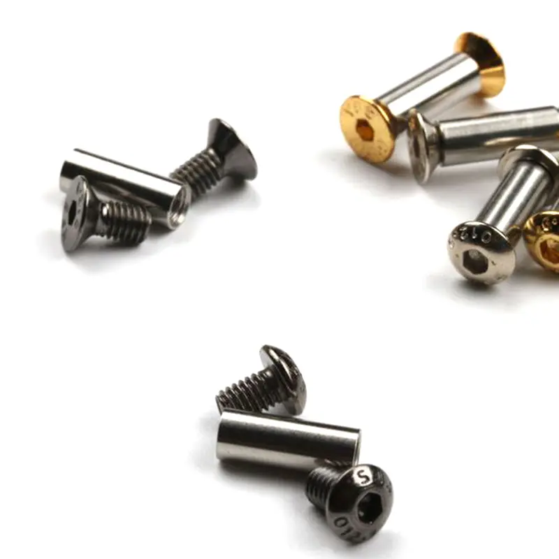 2pcs 1.9cm Knives Binding Screws Rivet Tools Nail Rivet Studs Snap Rivet Butt Material Knife Handle Plate Processing Screw