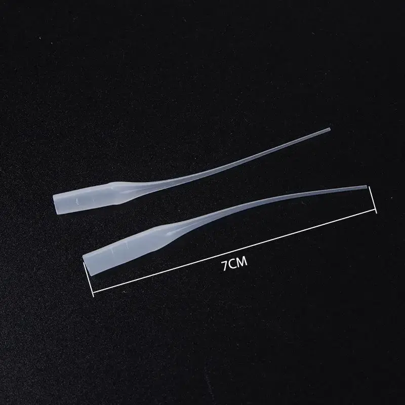 100pcs/set Glue Tips Plastic Glue Micro-Tips Glue Extender Precision CA Glue Applicator