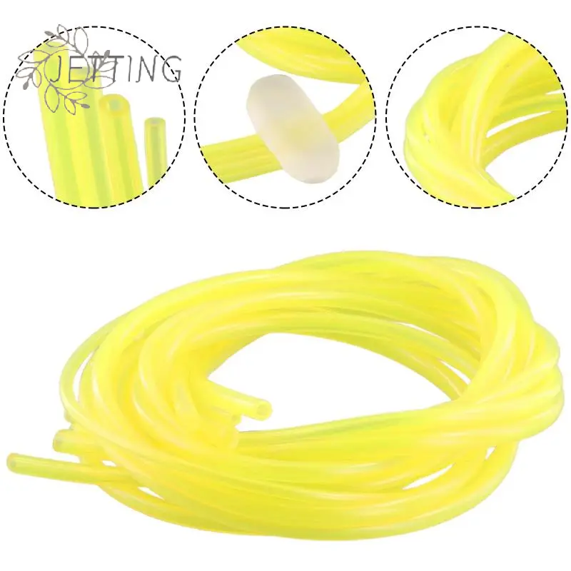 4PCS Petrol Fuel Gas Line Pipes Hoses Petrol Line For String Trimmer Chainsaw Saw Blower Grass Cutter Brushcutter Fitting