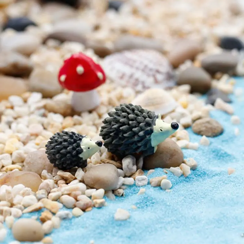 Hedgehog Garden Miniatures Micro Landscape Bonsai Plant Garden Decor DIY Craft Ornament Decoration Accessories