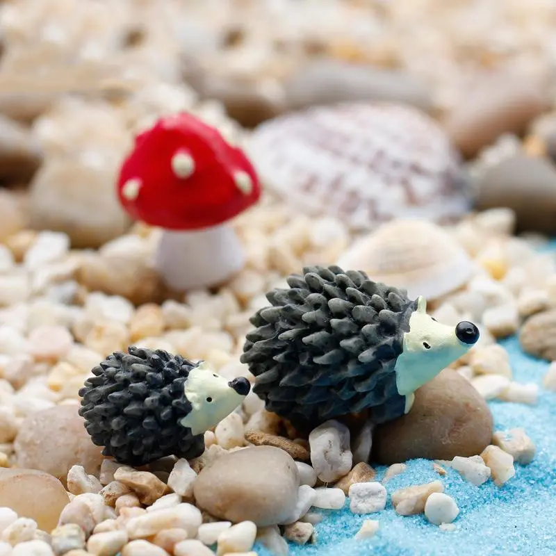 Hedgehog Garden Miniatures Micro Landscape Bonsai Plant Garden Decor DIY Craft Ornament Decoration Accessories