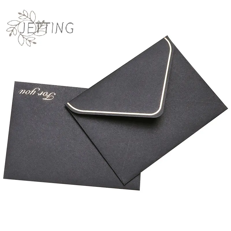 5pc Colorful Retro Hot Stamping Envelope, Creative Greeting Card, Love Letter, Invitation Letter Envelope