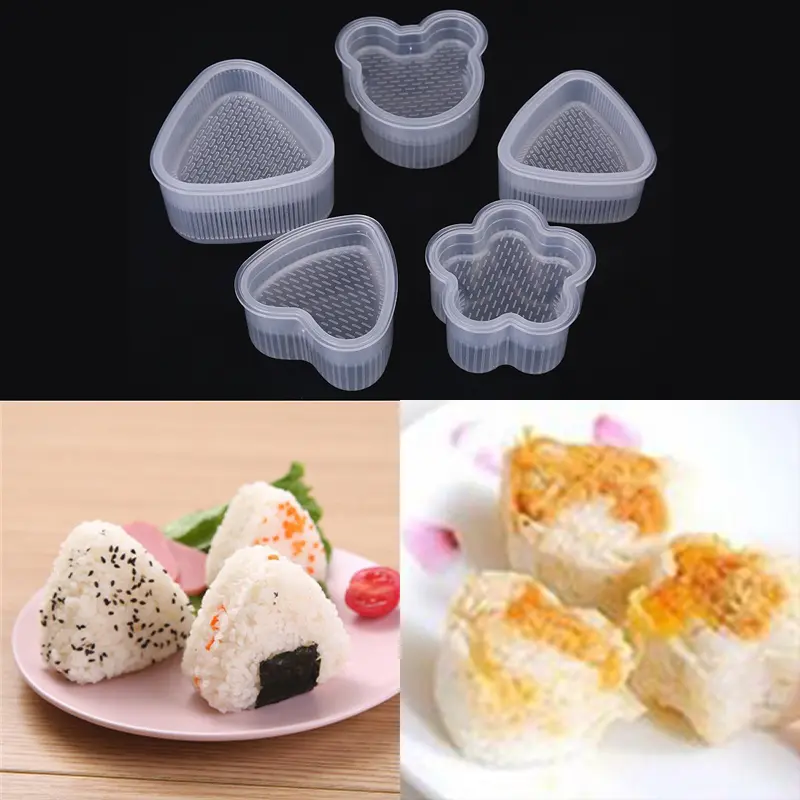 1Pc DIY Sushi Rice Ball Mold Shakers Food Decoration Kids Lunch DIY Sushi Maker Mould Kitchen Tools Bento Sushi Accessories