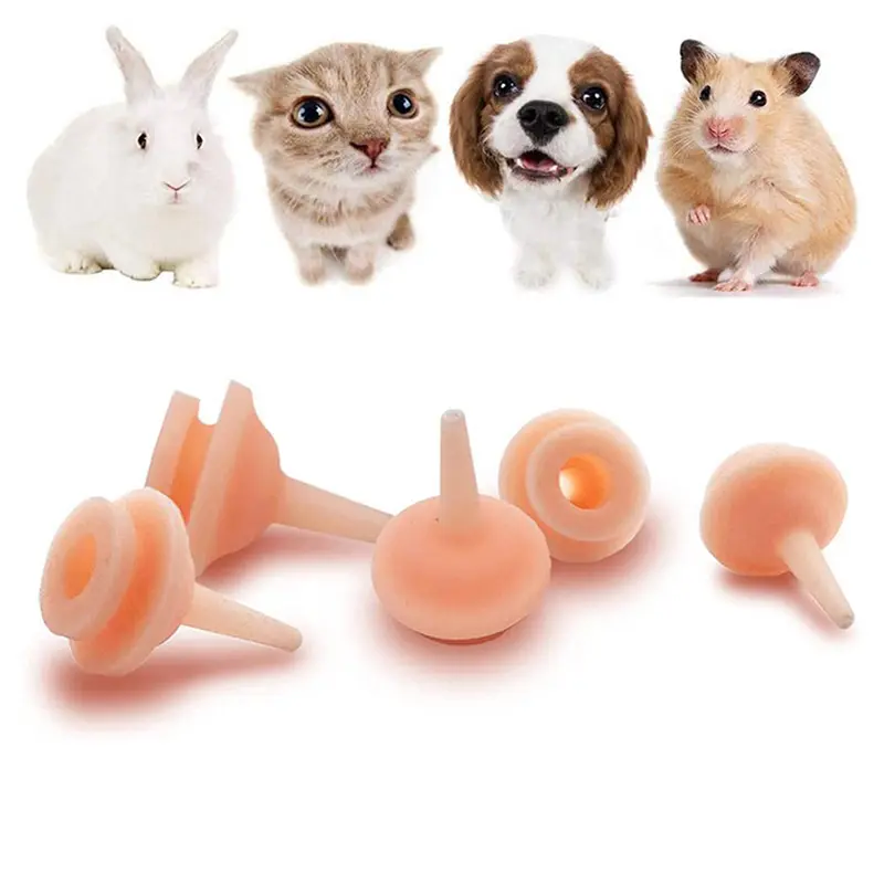 1pcs Newborn Pet Feeding Nipple Dog Cat Feeding Pacifier Hamster Rabbits Kittens Puppies Feeding Bottle With Silicone Nipple