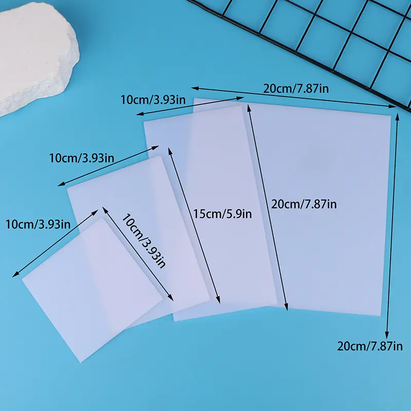 1PCS Acrylic Diffuser Sheet Thickness Plastic Led Light Milky Translucent Blanks Plate