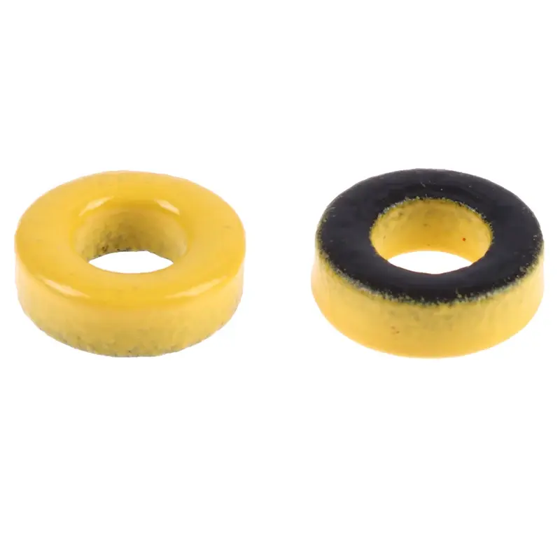 5pc T37-6 T37-2 T50-2 Iron Powder Cores 9.5*5.2*3.3mm AL=3.0nH/N2 8.5uo Iron Dust Core Ferrite Toroid Core Coating Yellow Gray